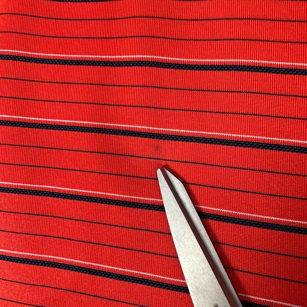 Jack Nicklaus Polo Shirt Mens XL Red Black Stripes Short Sleeve Golf Logo - Picture 8 of 11